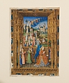 The Annunciation from the Hours of Charles of France, Master of Charles of France (French, active ca. 1450–75), Tempera, ink, and gold on parchment, French