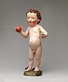 Christ Child with an Apple, Circle of Michel Erhart (German, Ulm, active 1464–1522), Willow with original paint and traces of gold, German