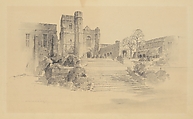 Preliminary Design for The Cloisters - View from the Southwest, Otto Reinhold Eggers  American, Graphite pencil in various gray tones on mat board, American