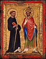 Saints Procopius and Adalbert, Tempera and gold leaf on panel, Bohemian