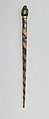Stylus, silver, partly gilt, stones, French