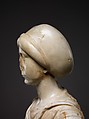 Marble Portrait Bust of a Woman with a Scroll, Byzantine