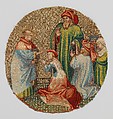 The Empress Kneels Before Saint Martin, Silk and metal thread, and linen, South Netherlandish