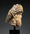 Head of Saint James the Greater, Limestone with traces of paint, French