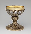 Chalice, Silver, gilded silver, niello, and jewels, German