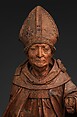 Seated Bishop, Tilman Riemenschneider (German, 1460–1531), Limewood and gray-black stain, German