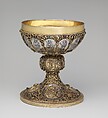 Chalice, Silver, gilded silver, niello, and jewels, German