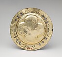Paten, Silver, partly gilt; niello, jewels, German