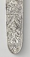 Belt, Silver, with traces of gilding and enamel; modern textile support, North Italian