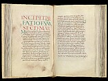 Gospel Book, Ink and opaque watercolor on parchment; modern leather binding, Carolingian