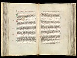 Gospel Book, Ink and opaque watercolor on parchment; modern leather binding, Carolingian