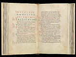 Gospel Book, Ink and opaque watercolor on parchment; modern leather binding, Carolingian