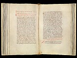 Gospel Book, Ink and opaque watercolor on parchment; modern leather binding, Carolingian