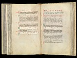 Gospel Book, Ink and opaque watercolor on parchment; modern leather binding, Carolingian
