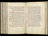 Gospel Book, Ink and opaque watercolor on parchment; modern leather binding, Carolingian