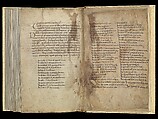 Gospel Book, Ink and opaque watercolor on parchment; modern leather binding, Carolingian