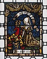 Heraldic Panel of Barbara von Zimmern, Pot-metal glass, white glass, vitreous paint, silver stain, colored enamel, German
