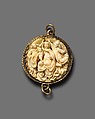 Pendant with the Coronation of the Virgin, Ivory, silver gilt mount, North Netherlandish