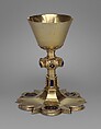 Chalice, Silver-gilt, silver, and basse taille enamel, Catalan