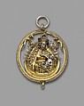 Pendant with Virgin and Child, Silver and silver gilt, German