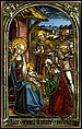 Adoration of the Magi, Circle of Peter Hemmel von Andlau (Strassburger Werkstattgemeinschaft), Pot metal and colorless glass, vitreous paint, and silver stain, German