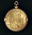 Osculatory, Silver, silver gilt, and mother-of-pearl, Austrian