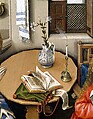 Annunciation Triptych (Merode Altarpiece), Workshop of Robert Campin (Netherlandish, ca. 1375–1444 Tournai), Oil on oak, Netherlandish