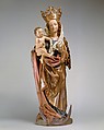 Virgin and Child on a Crescent Moon, Limewood with paint, German