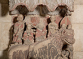 Lion Relief, Sandstone with traces of paint, Spanish