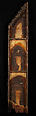 Scenes from the Life of Christ: Disrobing Youths from the Entry into Jerusalem, Flagellation, and Angel at the Sepulchre, Tempera on wood, Spanish