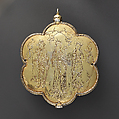Pax (Kußtafel or Monile), Silver, silver gilt, rubies (or spinels), rock crystal, South German