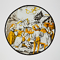Roundel of The Planet Venus and Her Children, After Jörg Breu the Elder (German, Augsburg 1480–1537 Augsburg), Colorless glass, vitreous paint, silver stain, German