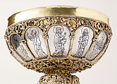 Chalice, Silver, gilded silver, niello, and jewels, German