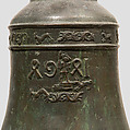 Bell, bronze, green patina, Austrian