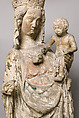 Virgin and Child, Limestone, paint, gilt, French