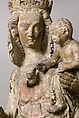 Virgin and Child, Limestone, paint, gilt, French