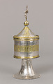 Pyx, Silver, partly gilt, Spanish