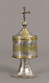 Pyx, Silver, partly gilt, Spanish