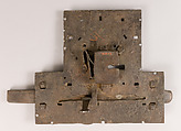 Lock, wrought iron, European