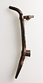 Door knocker in the shape of a crocodile-like creature, Wrought iron, Spanish