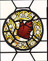 Armorial Roundel, Pot-metal glass, vitreous paint, and silver stain, German