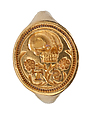 Renaissance Memento Mori Signet, Gold, British