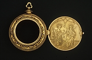 Osculatory, Silver, silver gilt, and mother-of-pearl, Austrian