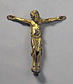 Crucified Christ, Copper alloy, gilt, German