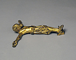 Crucified Christ, Copper alloy, gilt, German