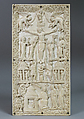 Plaque with the Crucifixion and the Holy Women at the Tomb, Elephant ivory, Carolingian