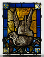 Border Fragment with Musical Angel, Pot-metal glass with vitreous paint, French