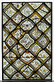 Panels of Grisaille Glass with Grotesques, White and pot-metal glass with vitreous paint, French