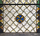 Grisaille Panel, Pot-metal glass, colorless glass, silver stain, and vitreous paint, French