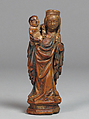 Virgin and Child, Fruitwood with traces of polychromy, Austrian
